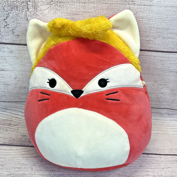 Original Licensed Squishmallows FIFI the FOX w/ Headband 8" & 16" Plush Set of 2 - Picture 7 of 10